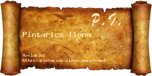 Pintarics Ilona névjegykártya